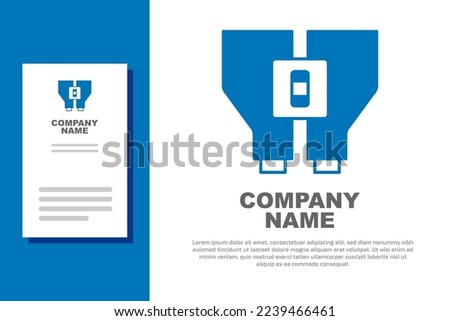 Blue Binoculars icon isolated on white background. Find software sign. Spy equipment symbol. Logo design template element. Vector