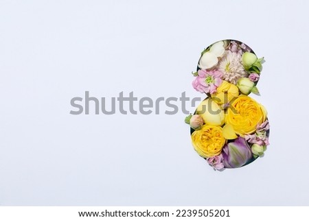 Concept of 8 march, Women day, space for text Royalty-Free Stock Photo #2239505201