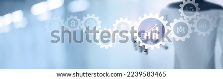 Achieving exponential growth through digital transformation concept. Increasing arrow, the exponential curve of progress in business performance. Investing digital tools, transformative technologies. Royalty-Free Stock Photo #2239583465