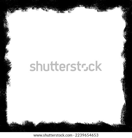 square block of black paint isolated on white background with clipping mask for quick isolation