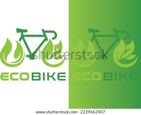 ecobike company logo vector design illustration template 1.eps

