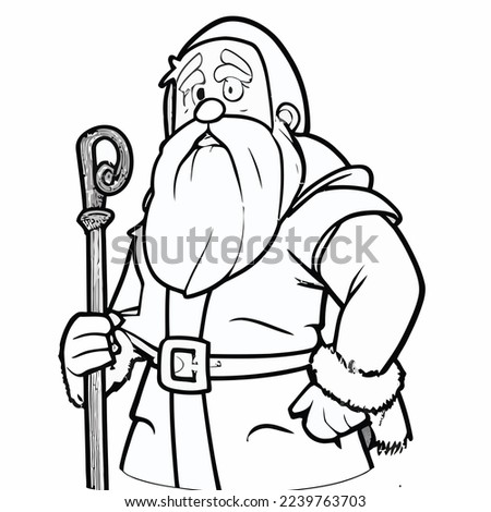 vector illustration of Santa Claus