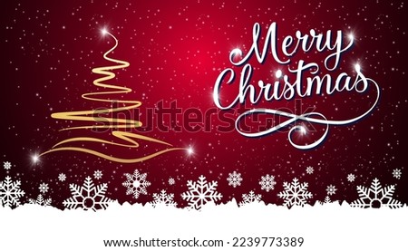 Merry Christmas celebration background or merry Christmas
