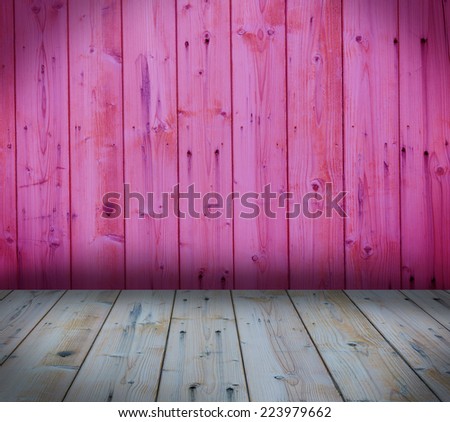 wooden wall and floor interior