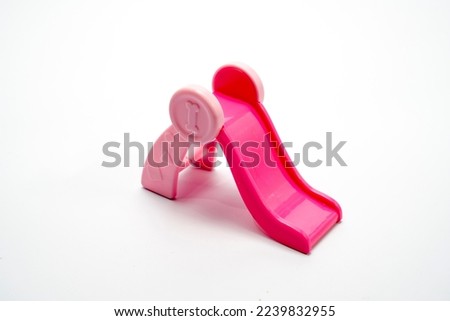 pink slider toy on white background