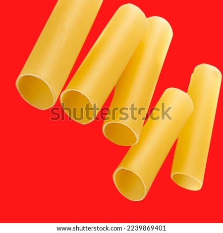 roll of pasta isolated on white