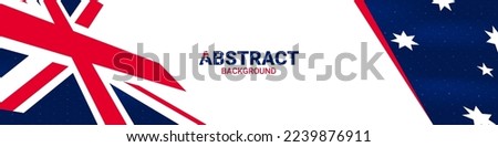 Abstract banner background with Australian flag colors Royalty-Free Stock Photo #2239876911