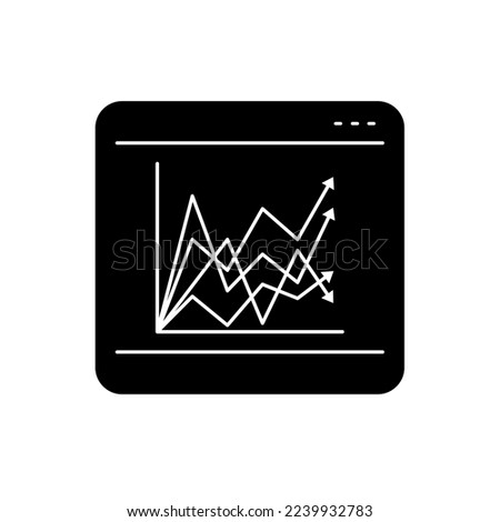 Online trading icon vector. Statistics. Analysis illustration sign. Schedule symbol or logo. 