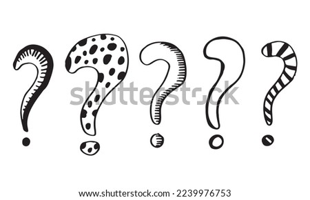 Image of question mark icon on white background.
