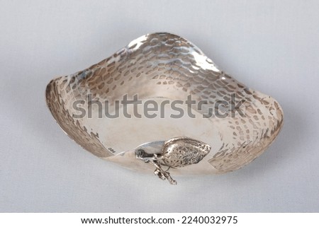 Antique silver house objects made of different alternative compositions on grey background macro detail shot abstract pastel background images Vintage Retro buying now.