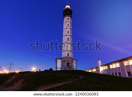 Calais Lighthouse. Calais, Nord-Pas-de-Calais-Picardy, France. Royalty-Free Stock Photo #2240036083