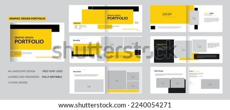 Graphic Designer portfolio, Catalogs template for your business Royalty-Free Stock Photo #2240054271