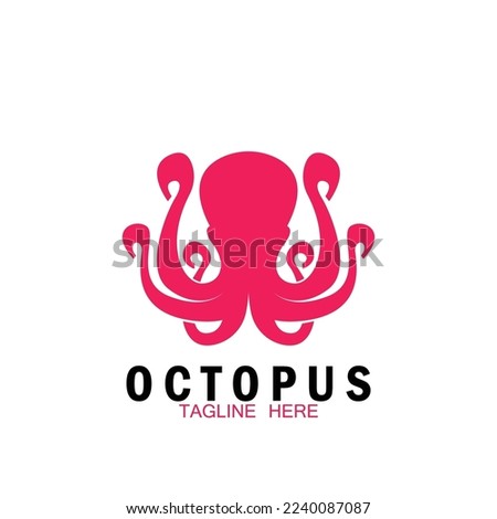 octopus  icon vector illustration template design