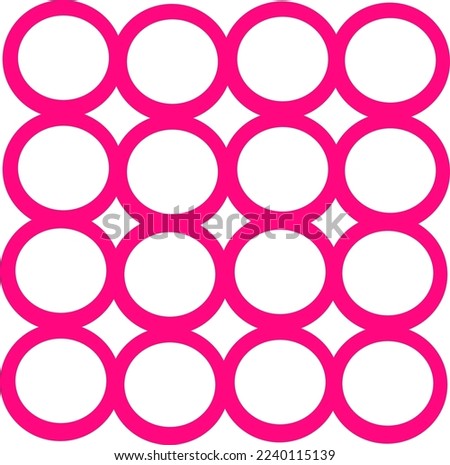 Pink empty circle vector illustration