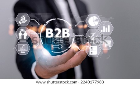 B2B Business Company Commerce Technology Marketing concept.