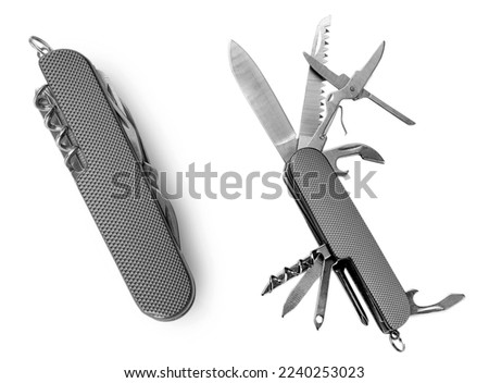The Knife multi-tool, isolated on white background