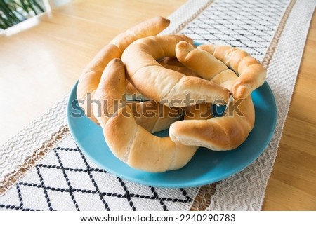 Traditional Hungarian Pastry, Crescent Roll, called Kifli