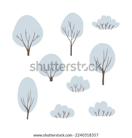 Christmas city clipart, Winter scene creator clipart, winter market illustration, Decorated houses and snowy trees vector in flat style, Christmas car