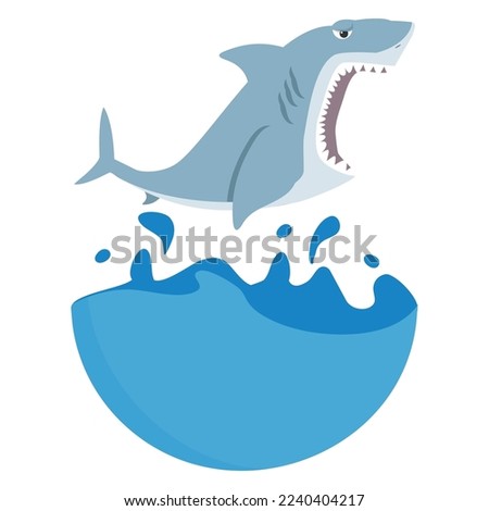 shark jumping out of water