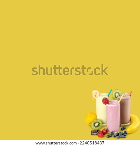 set of different fruits and vegetables background concept. Healthy food background.