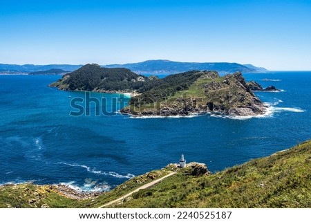 San Martino Island in Islas Cies, Atlantic Islands of Galicia National Park, Pontevedra in Spain Royalty-Free Stock Photo #2240525187