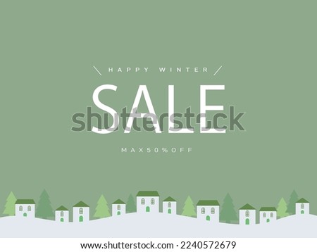 Clip art of Christmas and winter sale