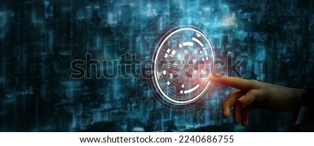 AI in financial management concept. Using AI for investment. Financial structure, allocation and management. Optimization management, investment. Spending and cost reduction, maximizing value. Royalty-Free Stock Photo #2240686755