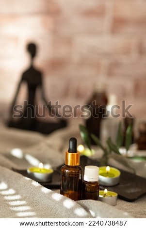 Accessories for massage and relaxation.
The picture is suitable for content about a healthy lifestyle and self-care