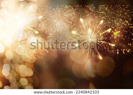 new year background with fireworks