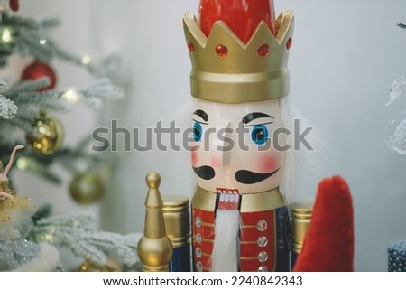 Nutcracker in New Year colors