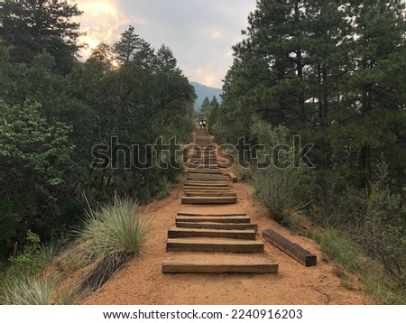 Manitou incline in Manitou Springs, Colorado Royalty-Free Stock Photo #2240916203