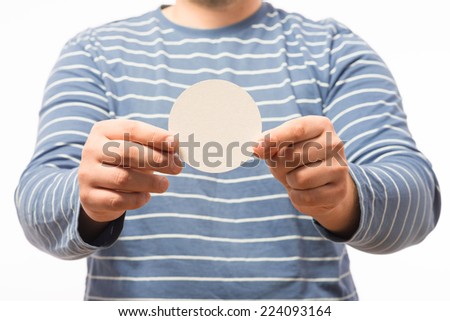drawing circle icon in the hand