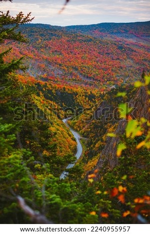 Highway through Dixville Notch - New Hampshire Royalty-Free Stock Photo #2240955957
