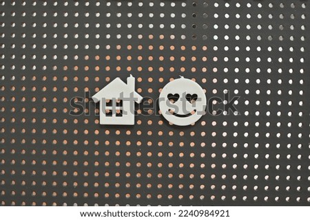 Icon Home and Smile emoticon