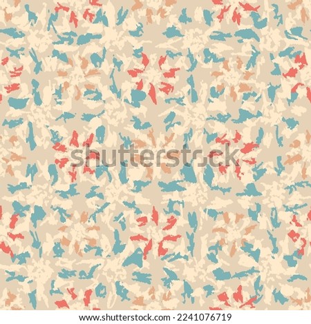 Seamless abstract pattern with floral ornament
