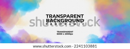 panoramic wallpaper watercolor for background  trendinf 6000 x 2000 px blue, pink, orange,green colors transparen for landing page, banner