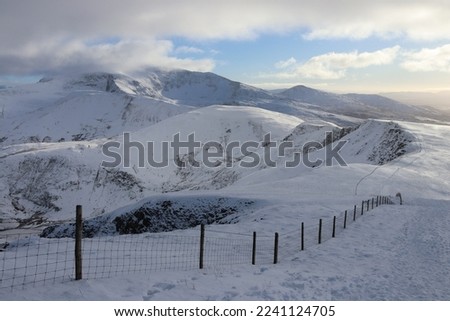 Snowdonia snowdon winter wales glyderau