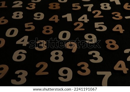 Seamless pattern with numbers. financial crisis concept. Business success. 