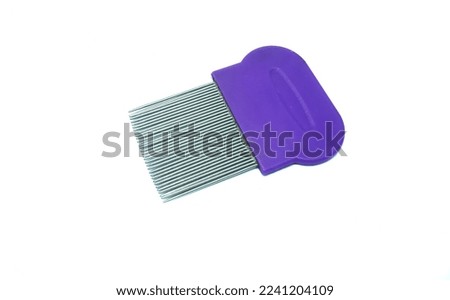 A Flea comb my be called serit, on a white background or isolated