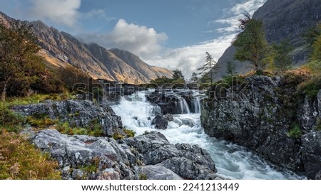 Landscape image from Glen Coe in the Scottish Highlands.  Scotland, UK. Royalty-Free Stock Photo #2241213449