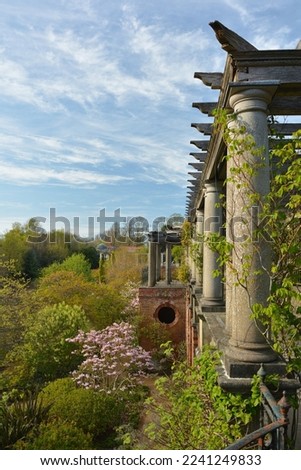 The Hill Garden and Pergola in Hampstead Heath, London, UK Royalty-Free Stock Photo #2241249833