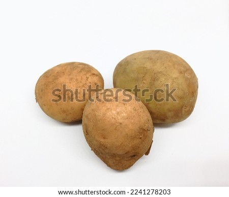 Potato, sweet potato, Dutch yam, or bengal yam is a plant from the Solanaceae tribe that has edible stem tubers and is called "potato".