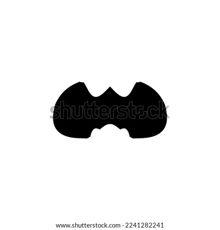Bat icon. Simple style Halloween holiday big sale poster background symbol. Bat brand logo design element. Bat t-shirt printing. Vector for sticker.