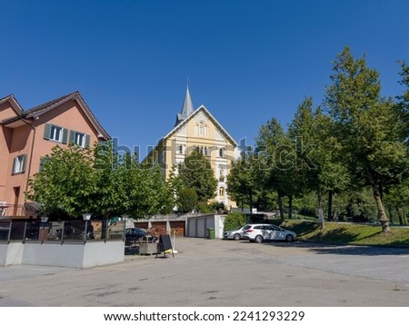 A church in the beautiful town of Schänis.