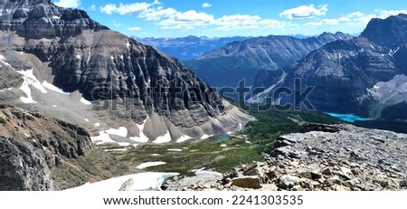 Sentinel Pass, from Paradise Valley Rockies Albera Royalty-Free Stock Photo #2241303535