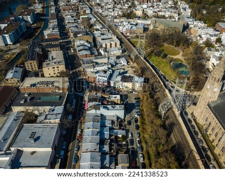 Aerial Drone of Manayunk Philadelphia