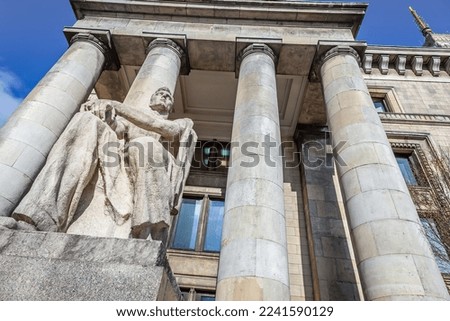 Palace of culture and science, Warsaw, Poland Royalty-Free Stock Photo #2241590129