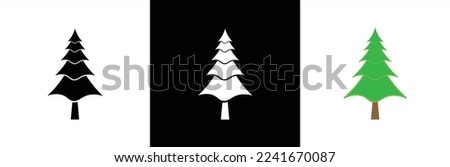 Christmas tree icon. Christmas tree icon set. Fir tree icon collection with different style. Fir tree symbol and sign. Vector illustration.