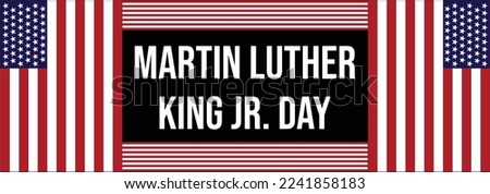 Martin Luther King Jr. Day Banner Design in Vector Format. Suitable For Flyers, Stickers, Card, etc.