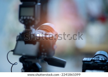 professional photographer, closeup digital camera
